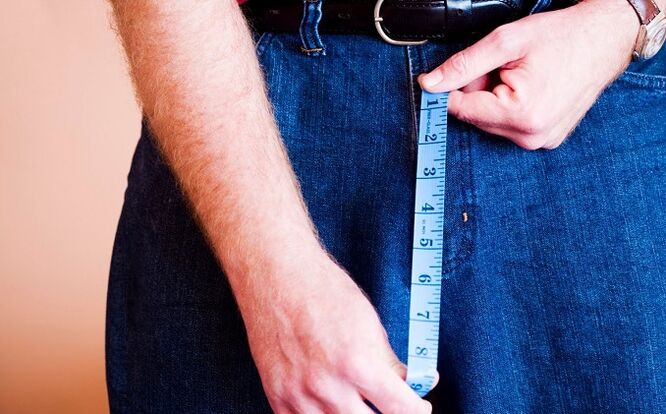 měření velikosti penisu